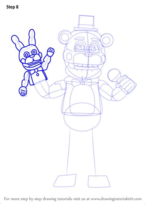Learn How To Draw Funtime Freddy From Five Nights At Freddys Five