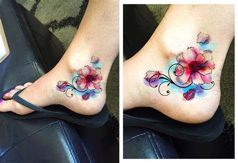 Tattoo Design Feminine Floral Tattoo Desired To Cover Existing Tattoo