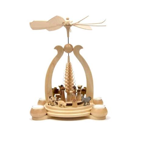 Great savings & free delivery / collection on many items. Candle Pyramid with Nativity | German christmas ...