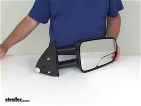 K Source Custom Extendable Towing Mirror Manual Black Passenger Side K Source Towing