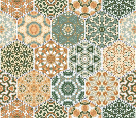 Bright Seamless Pattern Tiles Stock Vector Illustration Of Decor