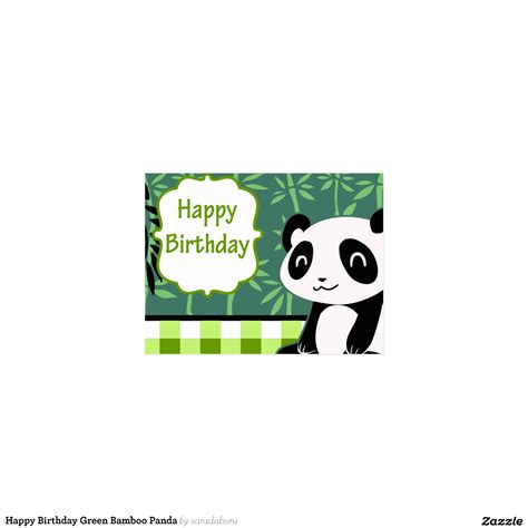 Happybirthdaygreenbamboopandapostcard