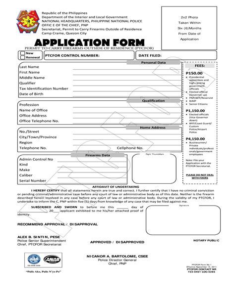 Boost Efficiency With Our Editable Form For Ptcfor Application Form