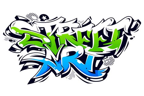 Street Art Graffiti Vector Letras Vector En Vecteezy