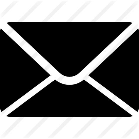 New email interface symbol of black closed envelope - Free interface icons