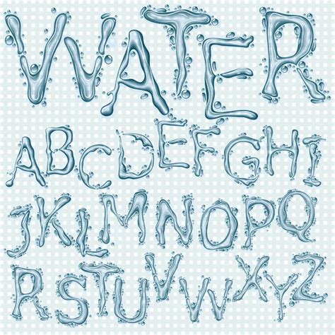 Water Font Vector Vector Art Stock Images Depositphotos