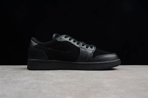 Air Jordan 1 Retro Low Og Premium Triple Black Blackblack Black