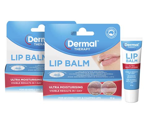 2 X Dermal Therapy Lip Balm 10g Nz