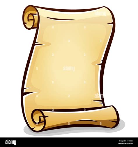Vector Illustration Of Paper Scroll Design Isolated Stock Vector Image