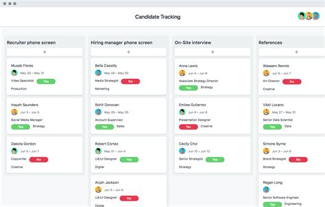 Recruiting Tracking Template Applicant And Candidate Tracker • Asana