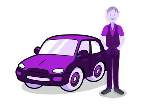 Driver Clipart Purple Car Driver Purple Car Transparent Free For