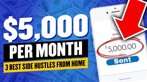3 best side hustles from home make 5 000 per month proof best side hustles to make money