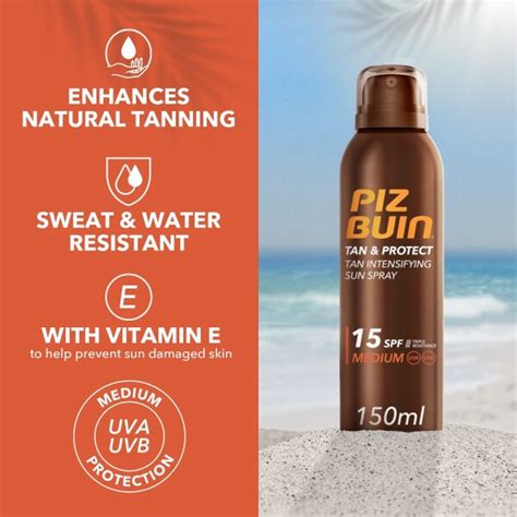 Piz Buin Tan And Protect Spray Spf15 150ml Pharmacy2u