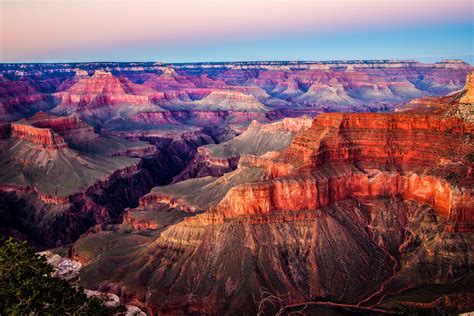 Grand Canyon Sunset Canvas And Metal Arizona National Park Etsy