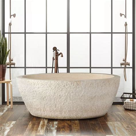 16 Stone Bathtub Design Ideas To Be Different From Others Stone Tub