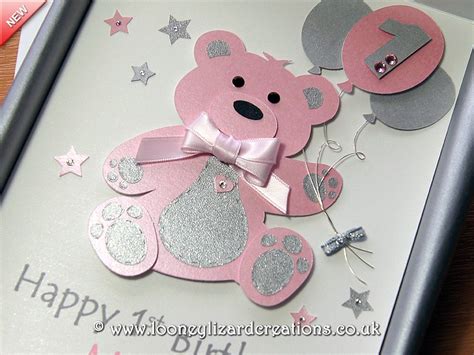 Birthday greeting cards are greatly versatile and you can find. Birthday Bear - Luxury Handmade 1st Birthday Card