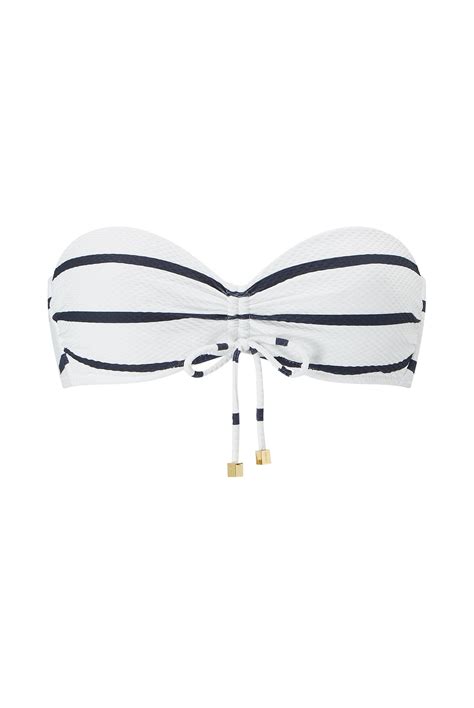 Core Bandeau Bikini Top In Nautical Stripe Heidi Klein Uk Store