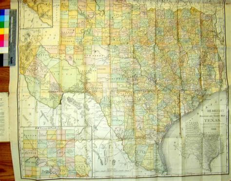 Rand Mcnally And Cos New Enlarged Scale Railroad And County Map Of