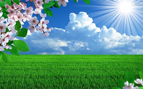 Free Download Sunny Spring Day Wallpaper Digital Art Wallpapers 17862