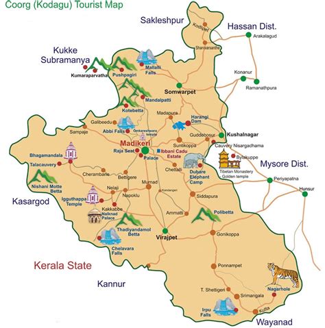 Karnataka Tourist Map Free Download