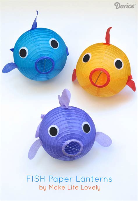 Fish Craft Decor Make Your Own Paper Lantern Fish