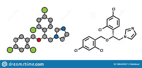Miconazole Antifungal Drug Molecule Imidazole Class Antimycotic Used