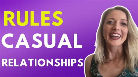 Rules To Define Your Casual Relationship Youtube