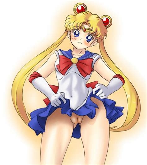 Rule 34 Bishoujo Senshi Sailor Moon Blonde Hair Blue Eyes Blush