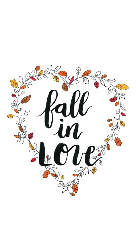Fall In Love 1242x2208 Wallpaper