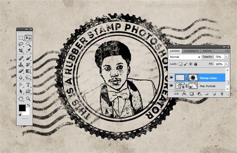 How To Create A Rubber Stamp Effect In Adobe Photoshop Graficznie