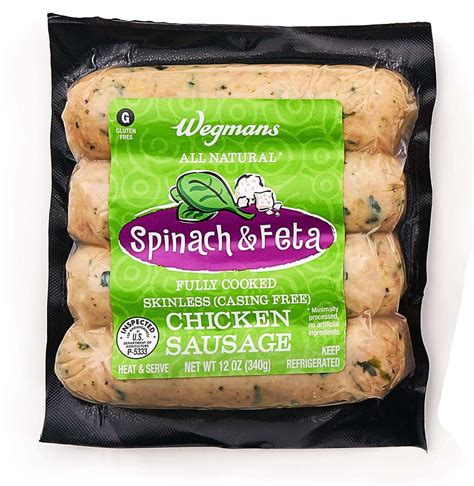 All Natural Spinach Feta Chicken Sausage Zweigle S