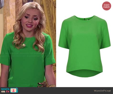 Wornontv Emmas Green Top And Diamond Print Jeans On Jessie Peyton List Clothes And