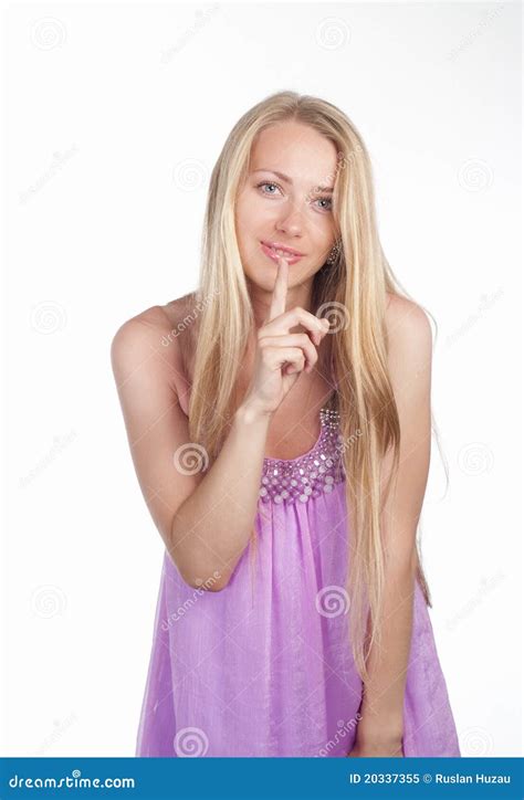 cute blonde on white stock image image of hair portrait 20337355