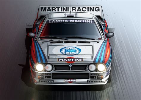 Lancia 037 Group B Martini Poster By Mário Ramos Art Displate