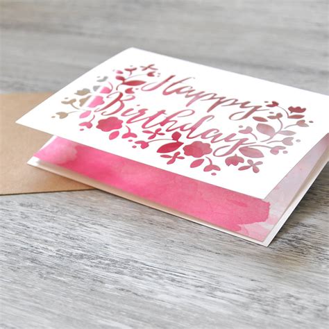 Happy Birthday Paper Cut Greeting Card By Mint Nifty