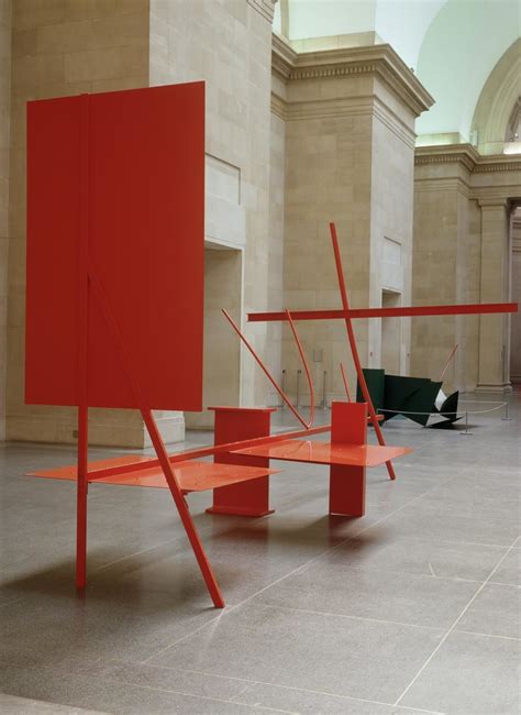 Anthony Caro Red Sculpture Free 3d Model Cgtrader