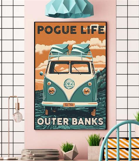 Pogue Life Outer Banks Poster Vintage Canvas Emilyshirt American