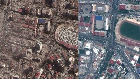 Turkey Earthquake Before After Satellite Images Of Rubbled Turkish