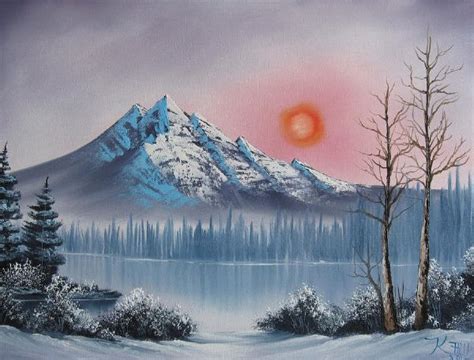 Bob Ross Mountain Sunset Painting Bob Ross Mountain Sunset Paintings