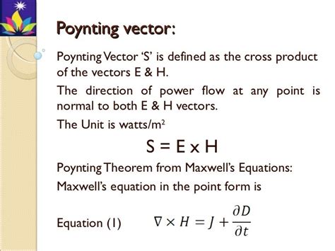 Poynting vector