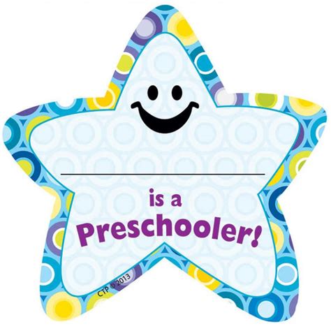 Creative Teaching Press Im A Preschooler Star Badges Ctp1014