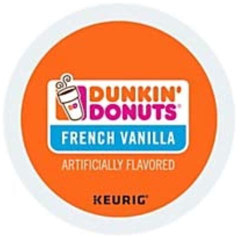 Dunkin Donuts 2519292 French Vanilla Coffee K Cup Pods Medium Roast 24