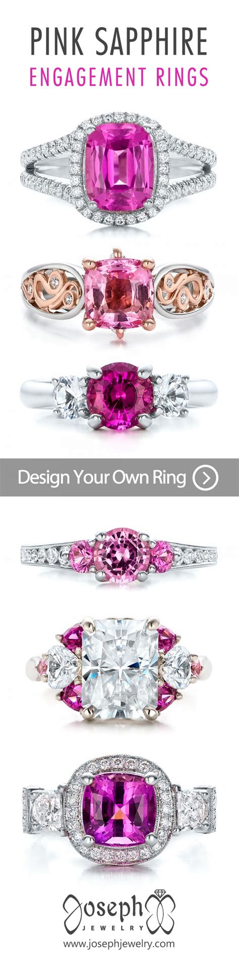 Engagement rings shop all engagement rings shop all. Design your own pink sapphire engagement ring! Sapphires are one of the bes… | Pink sapphire ...