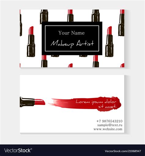 Makeup Artist Business Cards Examples ~ Image Result For Makeup Artist
