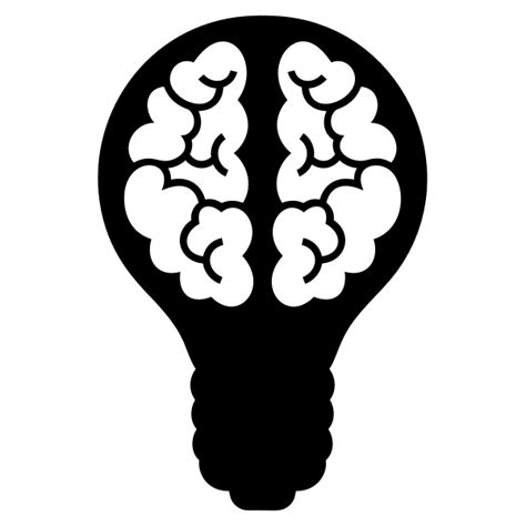 Brain Light Bulb Free Svg