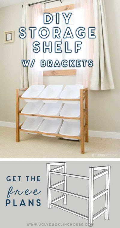 Diy Storage Shelf With Baskets Ugly Duckling House
