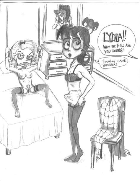rule 34 1futa 2girls artist request beetlejuice bondage bra caught in the act claire brewster