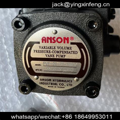 Taiwan Anson Oil Pumps Pvf 203040451512 355570 10s 11s China Pneumatic And Hydraulic