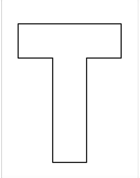 Alphabet T Coloring Pages Learny Kids