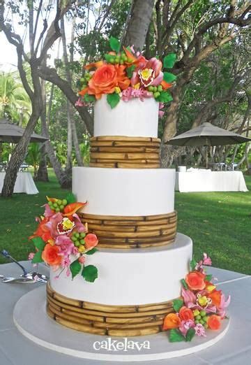 See more ideas about hawaiian wedding, wedding, hawaiian. classic and elegant luau wedding cake | Tropical wedding ...